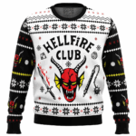 HellFire Club Stranger Things Ugly Christmas Sweater 2025