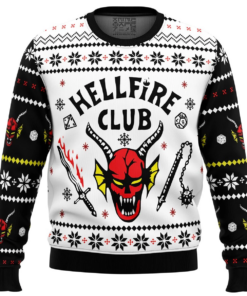 HellFire Club Stranger Things Ugly Christmas Sweater 2025