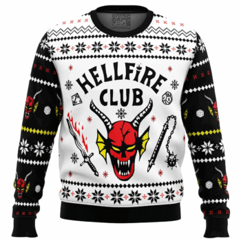 HellFire Club Stranger Things Ugly Christmas Sweater 2025