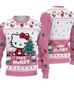 Hello Kitty Very Merry Christmas Ugly Sweater 2025