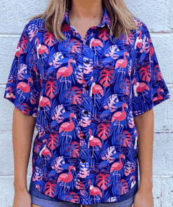 Ready to Flamingle (Blue) / Hawaiian Shirt
