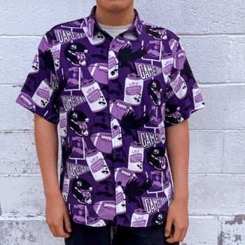 Natty Boh Purple Game Day (Purple) / Hawaiian Shirt