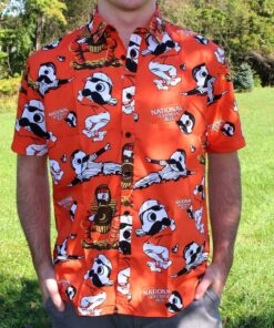 Natty Boh Baseball Players (Orange) / Hawaiian Shirt 1 Natty Boh Baseball Players (Orange) / Hawaiian Shirt
