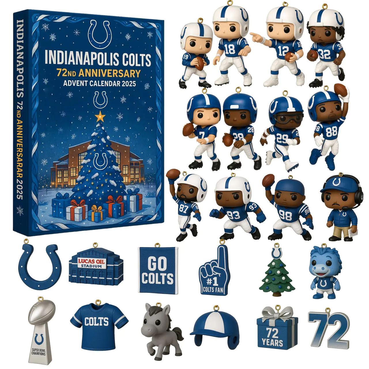 Indianapolis Colts 72nd Anniversary Advent Calendar 2025 Indianapolis Colts 72nd Anniversary Advent Calendar 2025