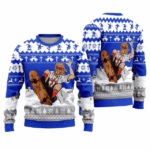 Jesus Skateboarding Ugly Christmas Sweater 2025