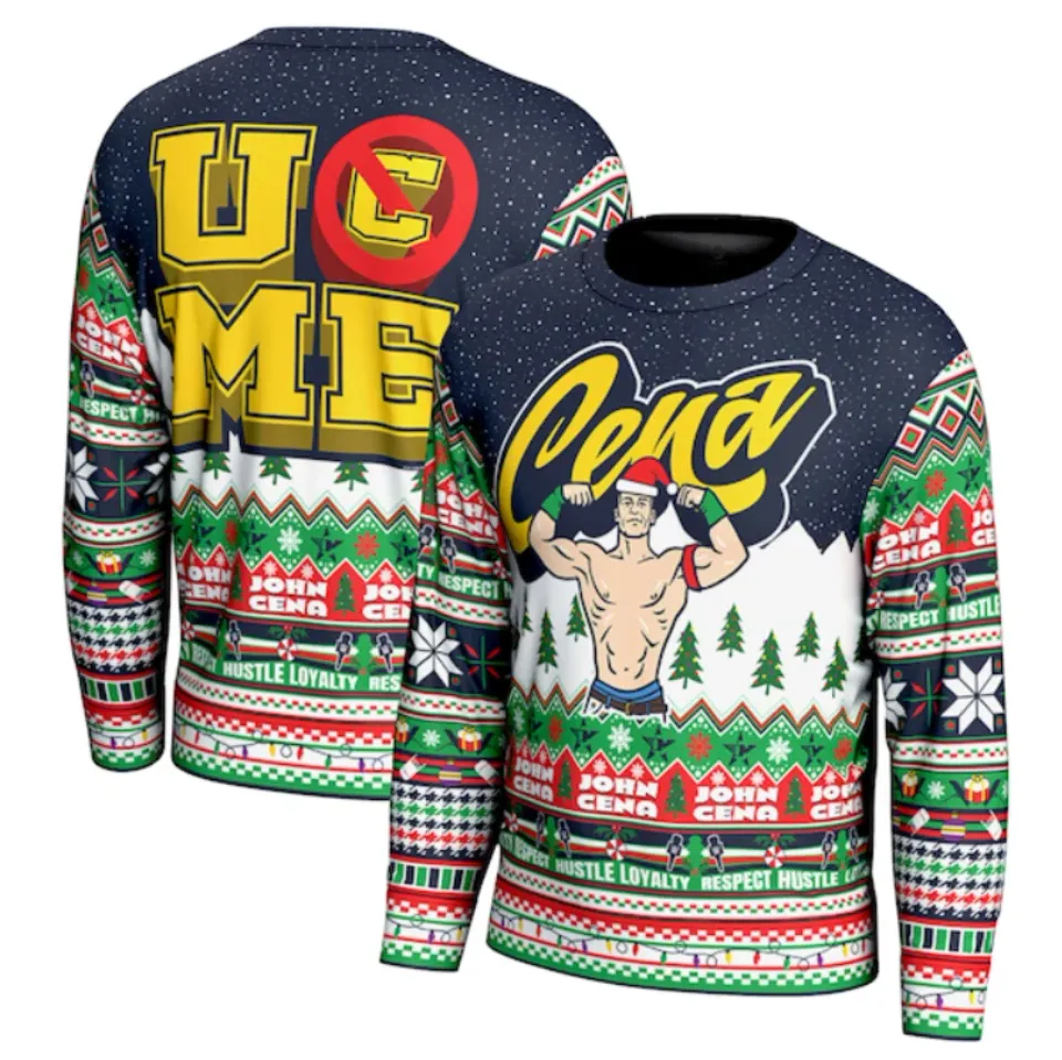 John Cena U Can’t See Me Ugly Christmas Sweater 2025 John Cena U Can’t See Me Ugly Christmas Sweater 2025