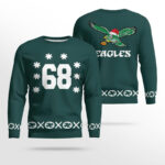 Jordan Mailata 68 Philadelphia Eagles Christmas Sweatshirt 2025