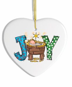 Joy Nativity Baby Jesus Ceramic Christmas Ornament