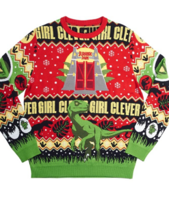 Jurassic Park Clever Girl Ugly Christmas Sweater 2025