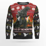 King Of The Monster Godzilla Christmas Sweater 2025