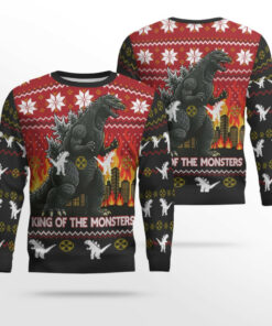 King Of The Monster Godzilla Christmas Sweater 2025