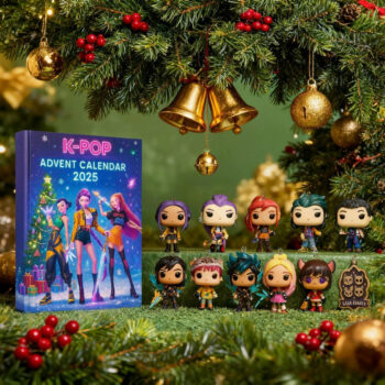 Kpop Demon Hunters Advent Countdown Calendar With 24pcs 3D Keychain Doll