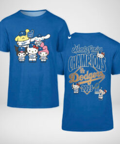 LA Dodgers Champions Hello Kitty 2025 Shirt