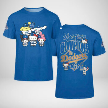 LA Dodgers Champions Hello Kitty 2025 Shirt