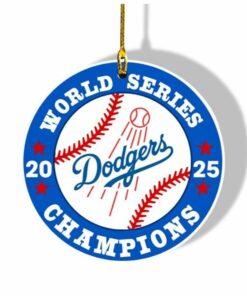 LA Dodgers World Series 2025 Champions Ornament