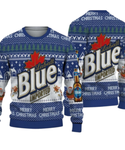 Labatt Blue Imported Ugly Christmas Sweater 2025