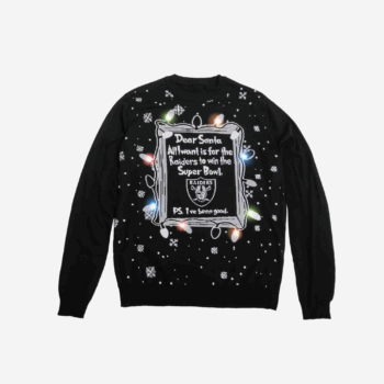 Las Vegas Raiders Dear Santa Ugly Christmas Sweater 2025