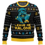 Leave Me Malone Post Malone Ugly Christmas Sweater 2025