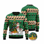 Llama With Christmas Tree Ugly Sweater 2025