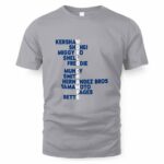 Los Angeles Baseball World Champs Acrostic T-Shirt