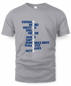 Los Angeles Baseball World Champs Acrostic T-Shirt