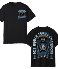 Los Angeles Dodgers 2025 Skull World Series Champs T-Shirt