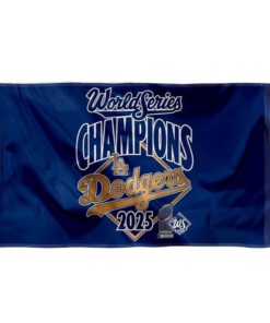Los Angeles Dodgers 2025 World Champions Series Parade Flag