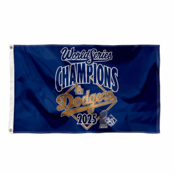 Los Angeles Dodgers 2025 World Champions Series Parade Flag