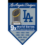 Los Angeles Dodgers 9x World Series 2025 Champions Flag