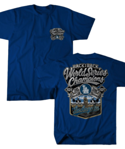 Los Angeles Dodgers Back To Back World Series 2024-2025 Jobs Done American National T-Shirt