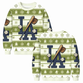 Los Angeles Dodgers Baseball Christmas Ugly Sweater 2025