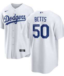 Los Angeles Dodgers Betts Autographed 2025 World Series Champions White Jersey with "25 WS Champs"