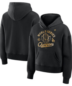 Los Angeles Dodgers Black 2025 World Series Champions Locker Room Parade Hoodie