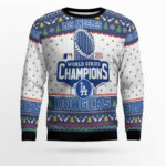 Los Angeles Dodgers Champions 2025 Ugly Christmas Sweater