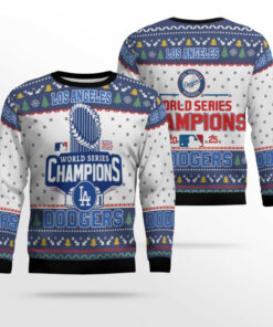 Los Angeles Dodgers Champions 2025 Ugly Christmas Sweater