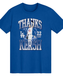 Los Angeles Dodgers Clayton Kershaw Royal Thanks Kersh T-Shirt