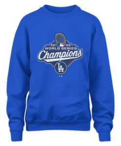 Los Angeles Dodgers Deep Royal 2025 World Series Champions Logo T-Shirt 2 Los Angeles Dodgers Deep Royal 2025 World Series Champions Logo T-Shirt