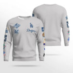 Los Angeles Dodgers Heather Gray 2025 World Series Champions Sweatshirt