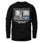 Los Angeles Dodgers Miguel Rojas Black 2025 World Series Champions Moment T-Shirt