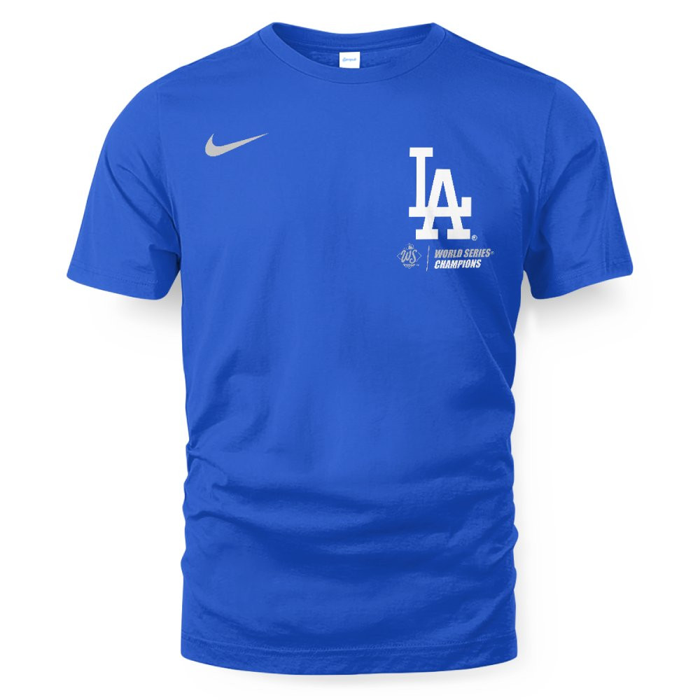 Los Angeles Dodgers Royal 2025 World Series Champions Roster T-Shirt