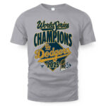 Los Angeles Dodgers Steel 2025 World Series Champions Locker Room T-Shirt