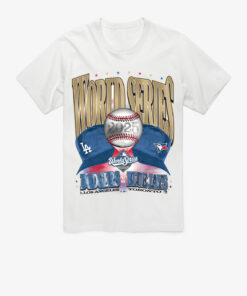 Los Angeles Dodgers & Toronto Blue Jays World Series Dueling T-Shirt