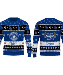 Los Angeles Dodgers World Series 2025 Back To Back Ugly Sweater