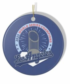 Los Angeles Dodgers World Series Champions 2025 Baseball Ornaments