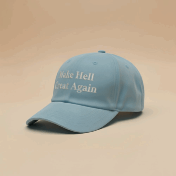 Make Hell Great Again Cap Arctic Blue