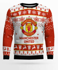 Manchester United Football Club Christmas Sweater 2025 1 Manchester United Football Club Christmas Sweater 2025