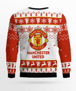 Manchester United Football Club Christmas Sweater 2025 2 Manchester United Football Club Christmas Sweater 2025