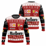 Marlboro Formula 1 Ugly Christmas Sweater 2025 1 Marlboro Formula 1 Ugly Christmas Sweater 2025