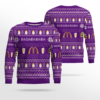 McDonald’s Ba Da Ba Ba Ba 2025 Ugly Christmas Sweater Violet