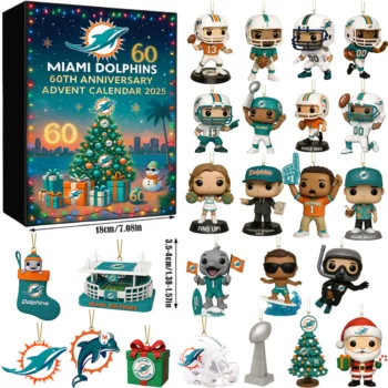 Miami Dolphins 60th Anniversary Advent Calendar 2025